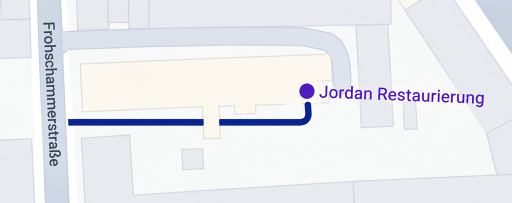 Anfahrtskarte zu Jordan Restaurierung in der Frohschammerstraße